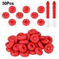 10/20/50pcs Caulk Cap Glass Glue Tip Sealing Cap Barrel Glue Mouth Protective Cover Red Caulk Saving Cap Nozzles Cap Qme A3