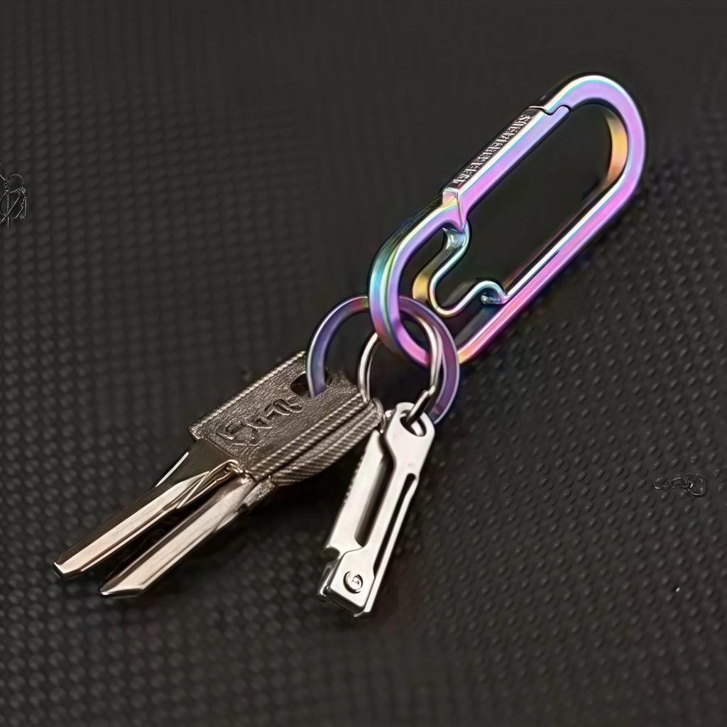 1Pc Stainless Steel Mini Folding Knife - Multi-Function Pocket Tool Keychain for Outdoor Camping & EDC Qme