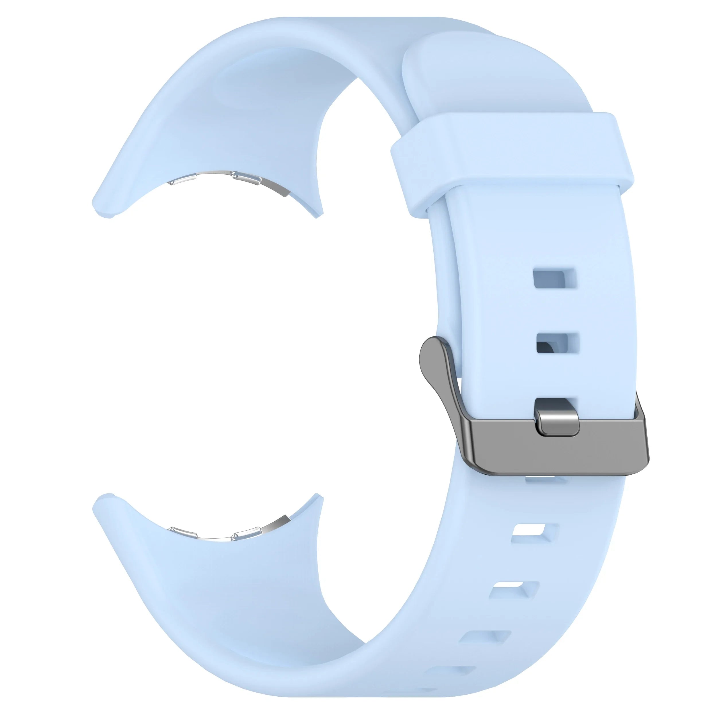 Silicone Strap for Google Pixel Watch 3 45mm Replacement Sport Bracelet Correa for Pixel Watch 3 Band Accessories Qme Sky Blue Pixel Watch 3 45mm