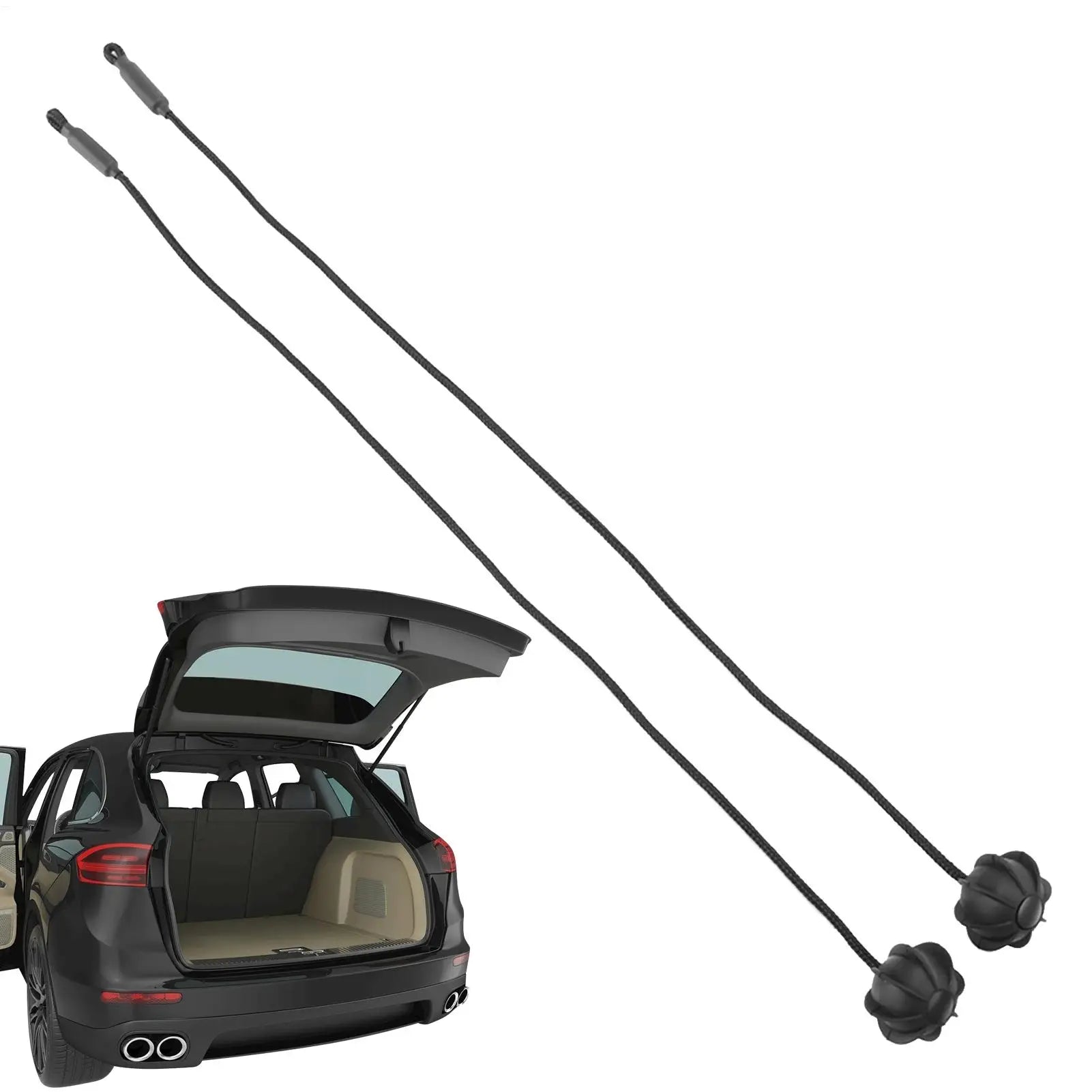 Universal Car Rear Shelf Straps Ball Holding Cord Vehicle Tailgate Qme