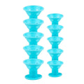 Heatless Hair Curlers No Heat Rollers Soft Silicone Curls Sleeping Qme 10pcs Blue