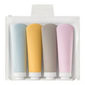 Travel Squeeze Hose Empty Bottle Shampoo Shower Gel Lotion Cosmetics Qme 4x60mL