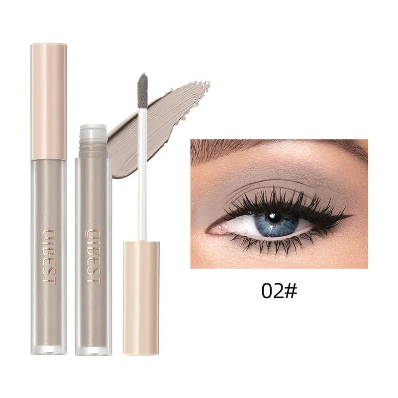 8 Colors Matte Nude Eye Bronzer Liquid Eyeshadow Waterproof Long Lasting Eye Shdaow Natural Cheek Contour Woman Makeup Cosmetic Qme 02 1PCS