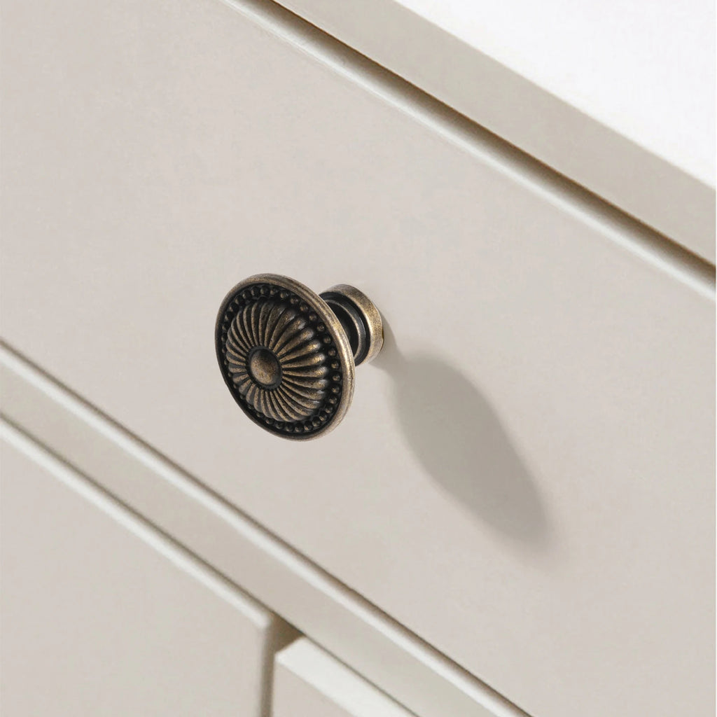 4Pcs Vintage Bronze Cabinet Knobs Set Cupboard Door Pull Knob Zinc Alloy Dresser Knob Furniture Handle Pulls Jewelry Box Knobs Qme