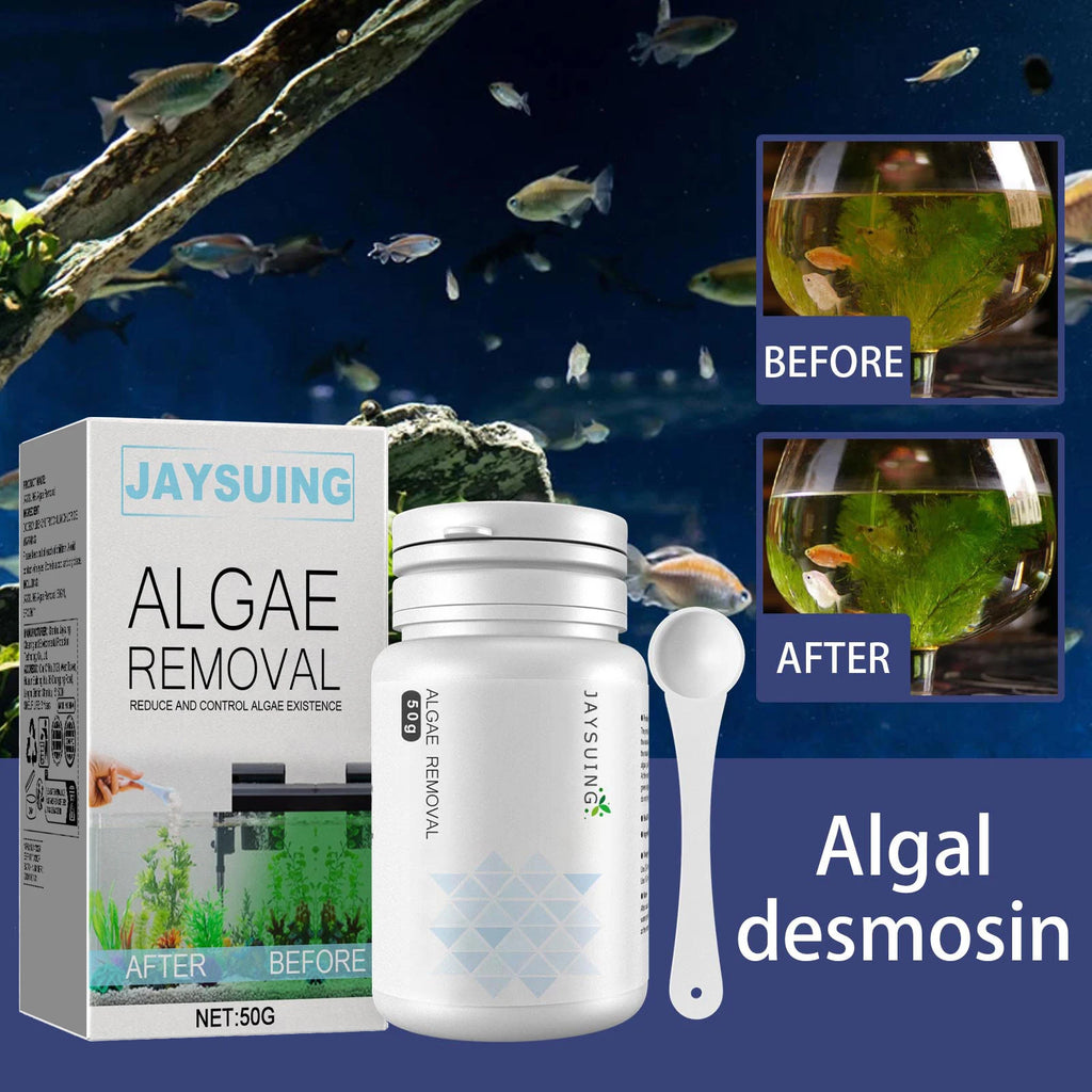 Algae and moss remover; green water and cyanobacteria remover; aquarium and aquarium algae remover; aquatic plant remover Qme