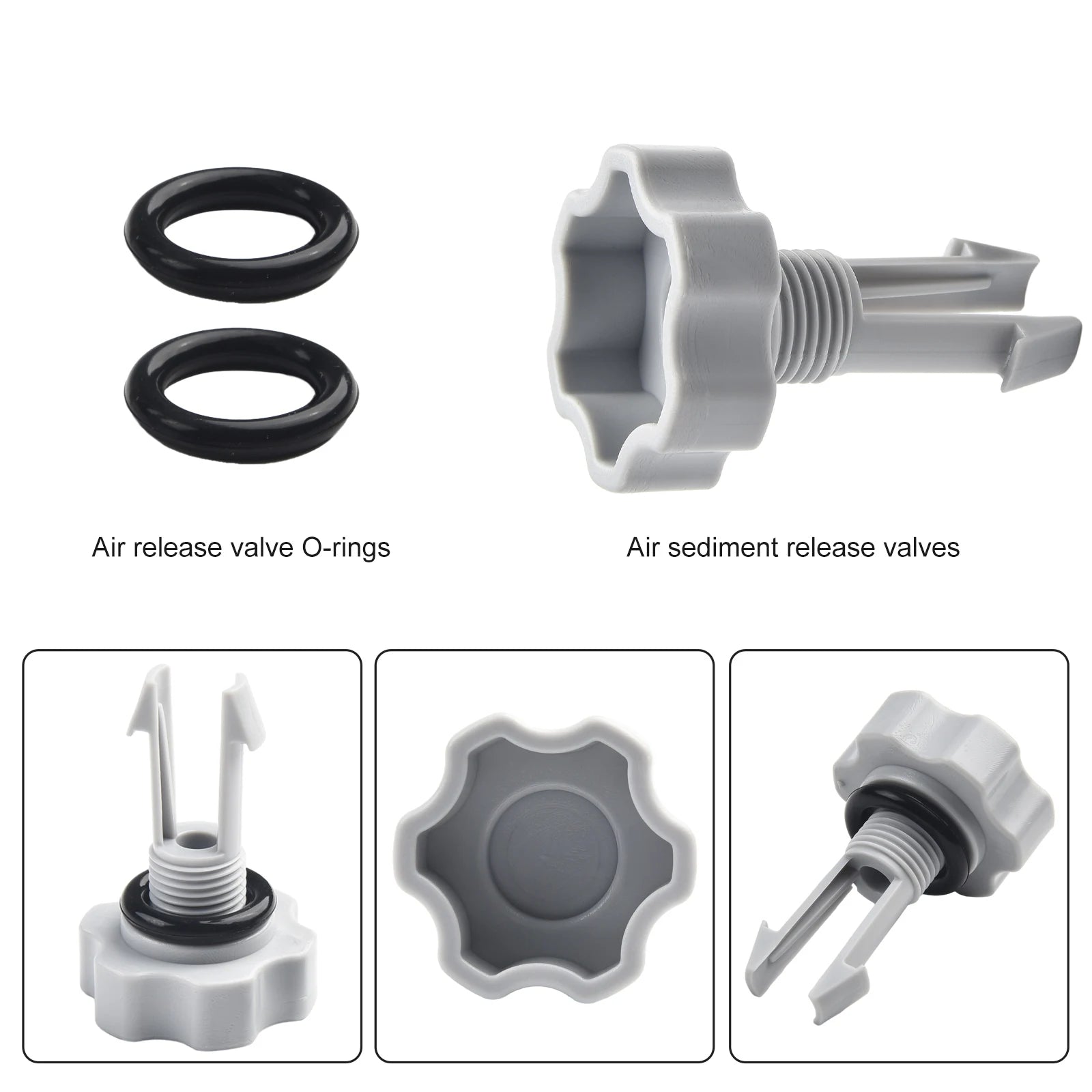 2pcs 10460 Exhaust Valves O-Ring Replacement Parts For Intex Filter Pumps 10460 10264 Garden Pool Filtration Air Release Valve Qme
