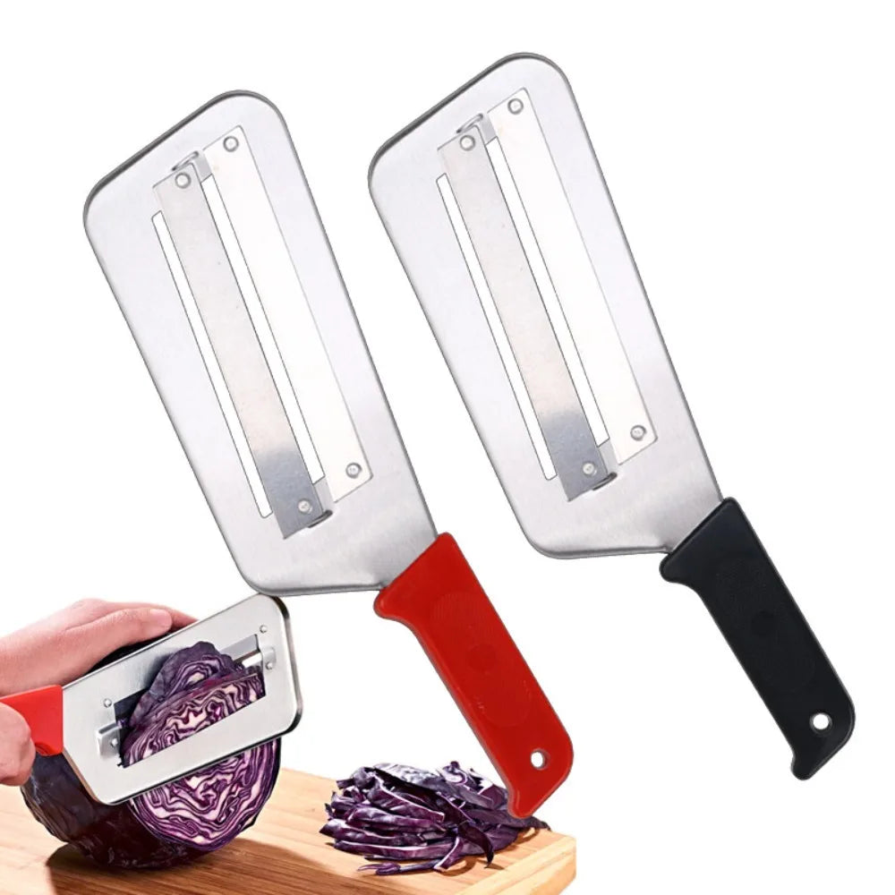 Home Kitchen Cabbage-Cutter Stainless Steel Vegetable Shredding Slicing Tool Practical for Salad and Daily Cooking Use Qme