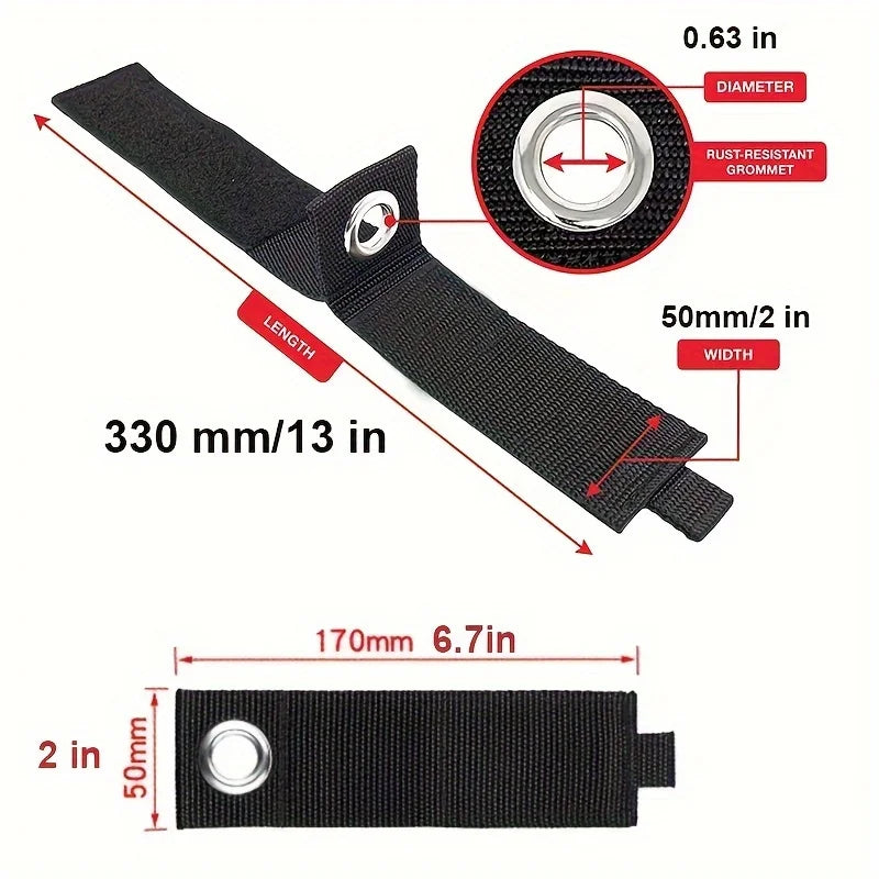 1pc Heavy-Duty Storage Straps, Reusable Extension Cord Organizer, Hose Storage, Accessories Holder For Garage Organization Qme