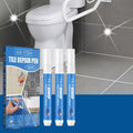 3pcs Grout Pen White Tile Paint Marker Mildew-proof Grout Filler Pen Safety Tile Repair Beauty Pen for Restoring Tile Wall Floor Qme Default Title