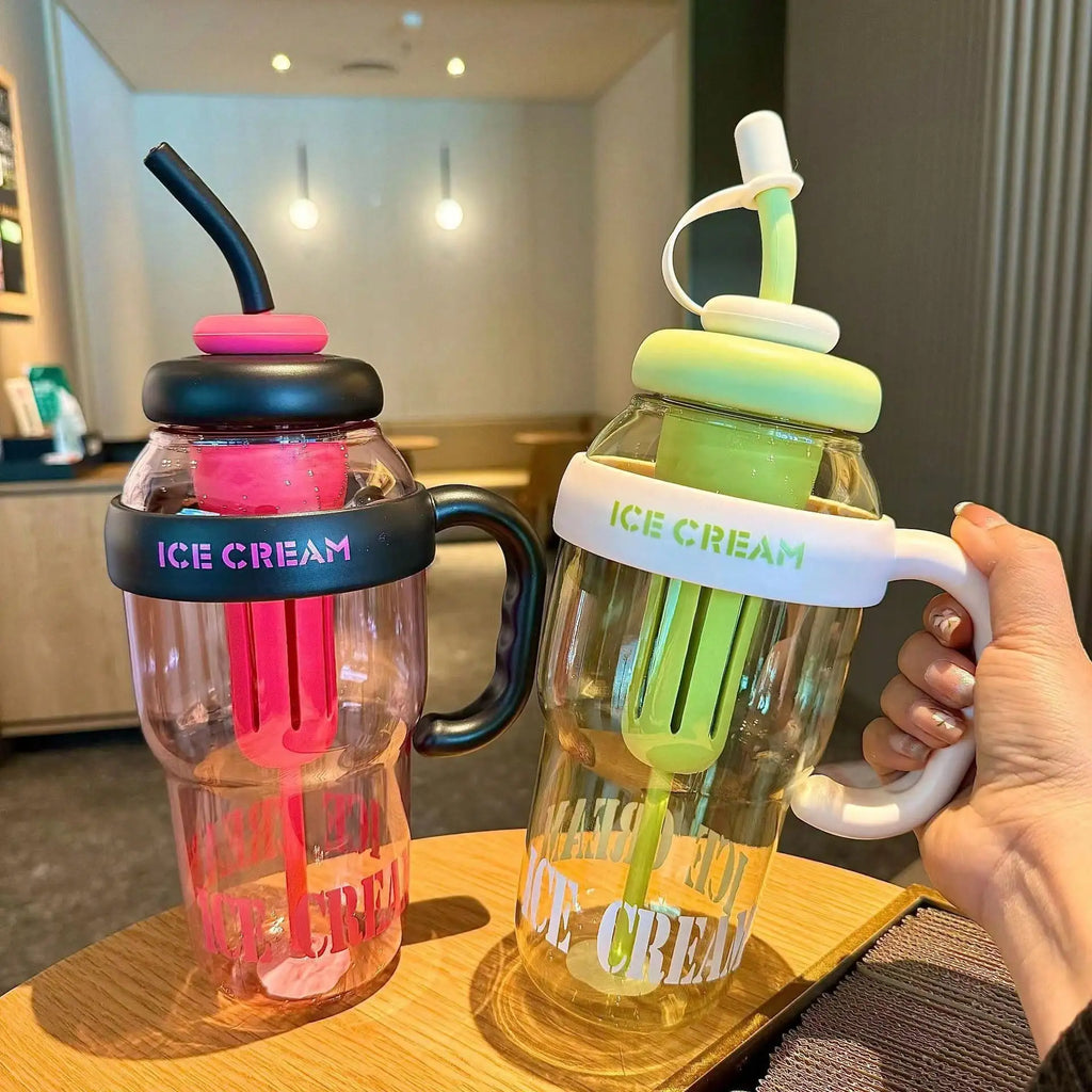 Student Large Capacity Summer Ice King Cup Fitness Essential Lucky Qme