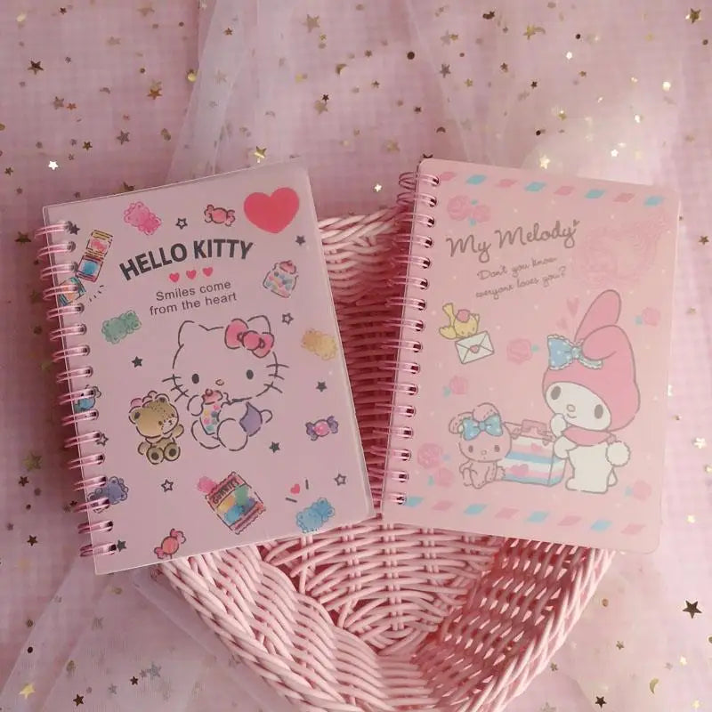 Hello Kitty Kuromi Planner Cute Ring-bound Notebook Simple Student Qme