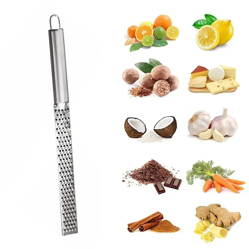 Stainless Steel Grater Cheese Long Planer Baking Chocolate Lemon Peel Qme