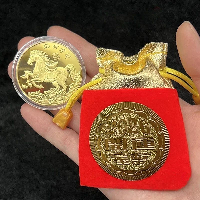 2026 Year Horse Lucky Zodiac Medal Event Souvenir Metal Craft Qme A8