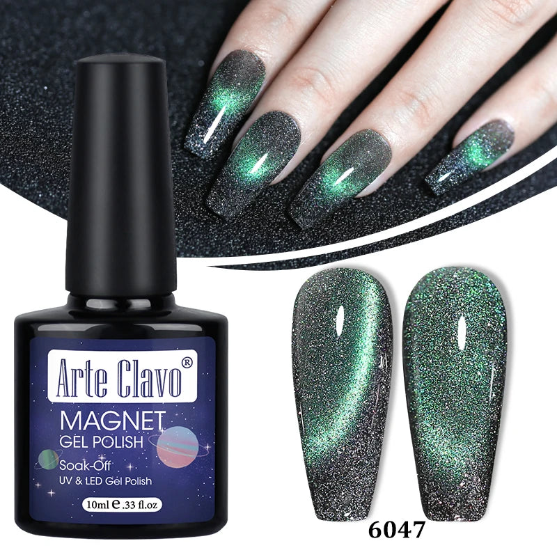 Arte Clavo Shining Transparent Cat Eye Magnetic Gel Unicorn Auroras