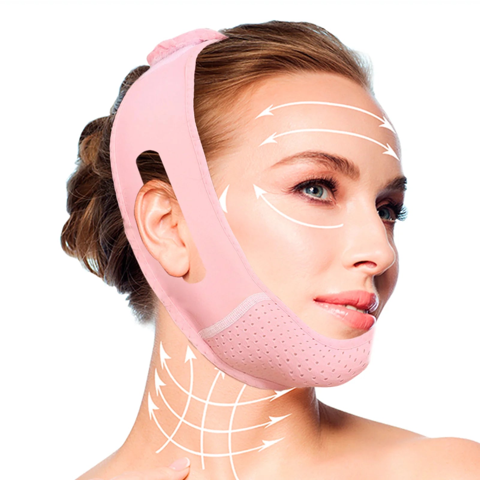 Face Lift V Shaper Mask Facial Slimming Bandage Chin Cheek Up Belt Qme