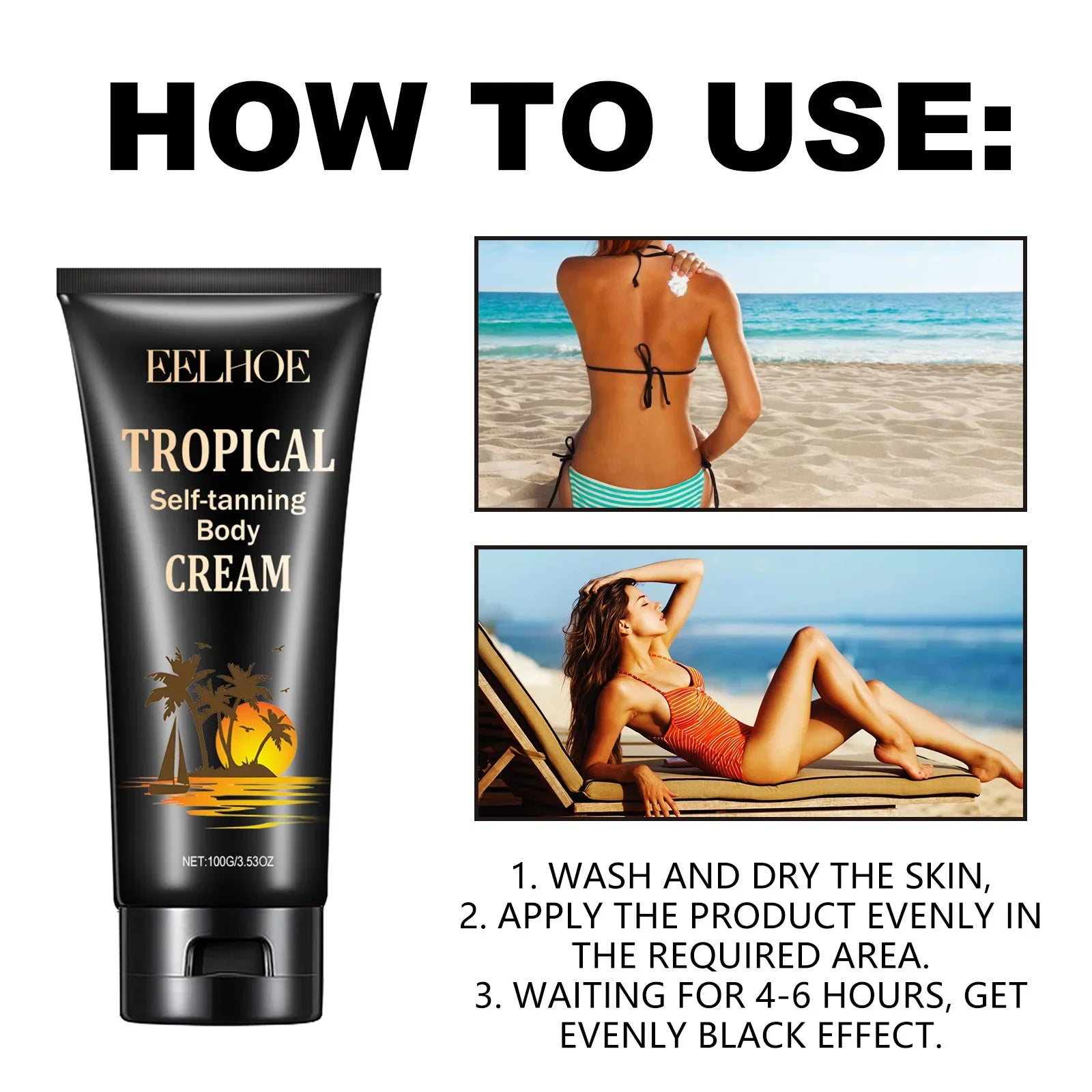 Body Self-Tanning Cream Self Tanner Quick Tanning Accelerator Body Natural Bronzer Dark Wheat Color Moisturizing Fake Tan Cream Qme