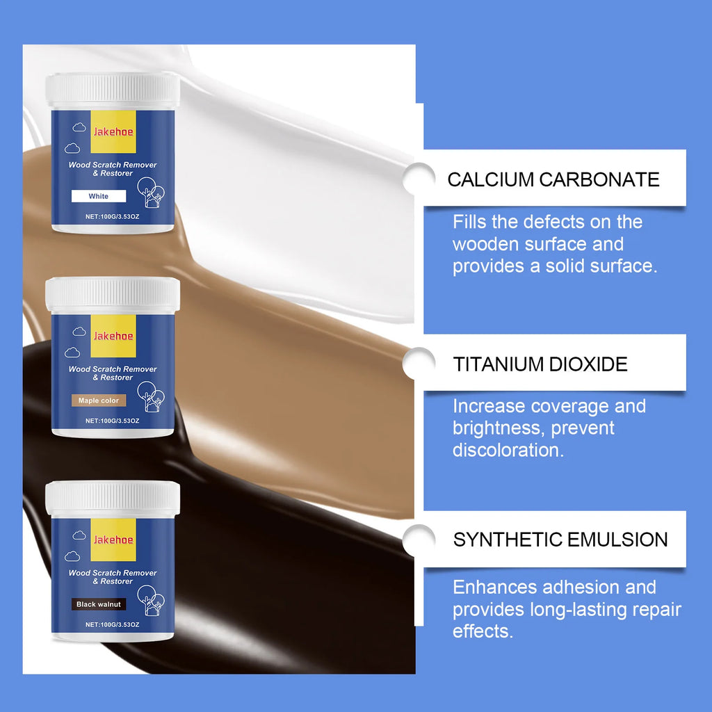 Wooden Furniture Repair Paste Floor Tile Scratches Removal Filler Polishing Furniture Refinishing Damage Furniture Touch Up Kit Qme