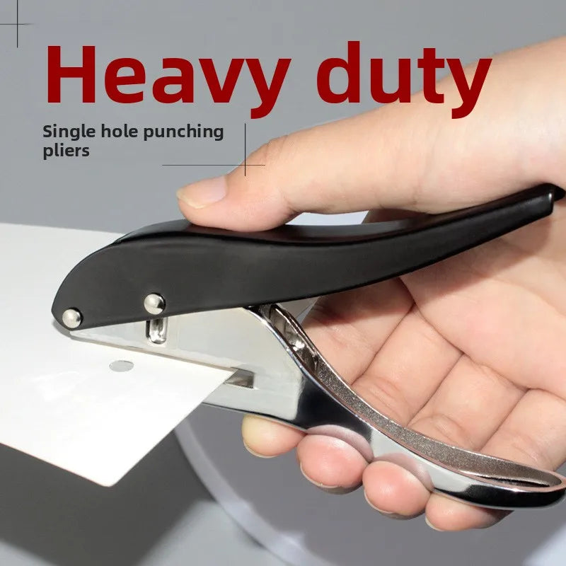 Metal Hole Punch Pliers Round Hole Hand Puncher for ID Cards PVC Cards Leather Craft Tag Binding Tool Leather Punch Tool Qme