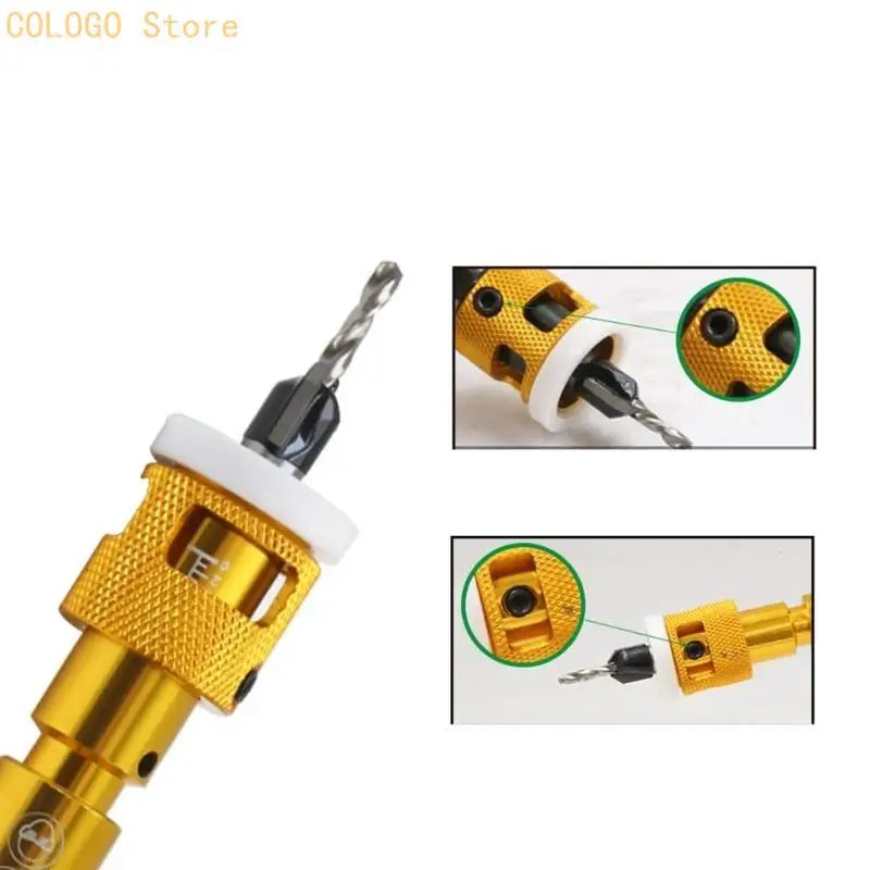 Shank Countersink Drill Bit Depth Stop Efficient Drilling D0LD Qme