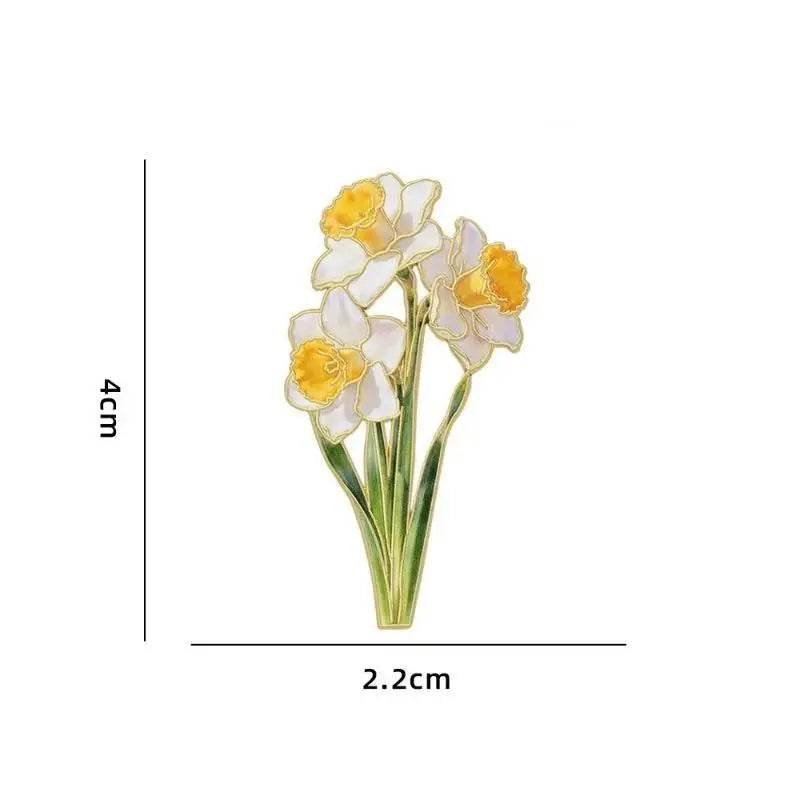 Fashion Elegant Botanical Enamel Flower Pins Assorted Plant Lapel Brooches Nature Badges For Womens Fashion Jewelry Accessories Qme A12
