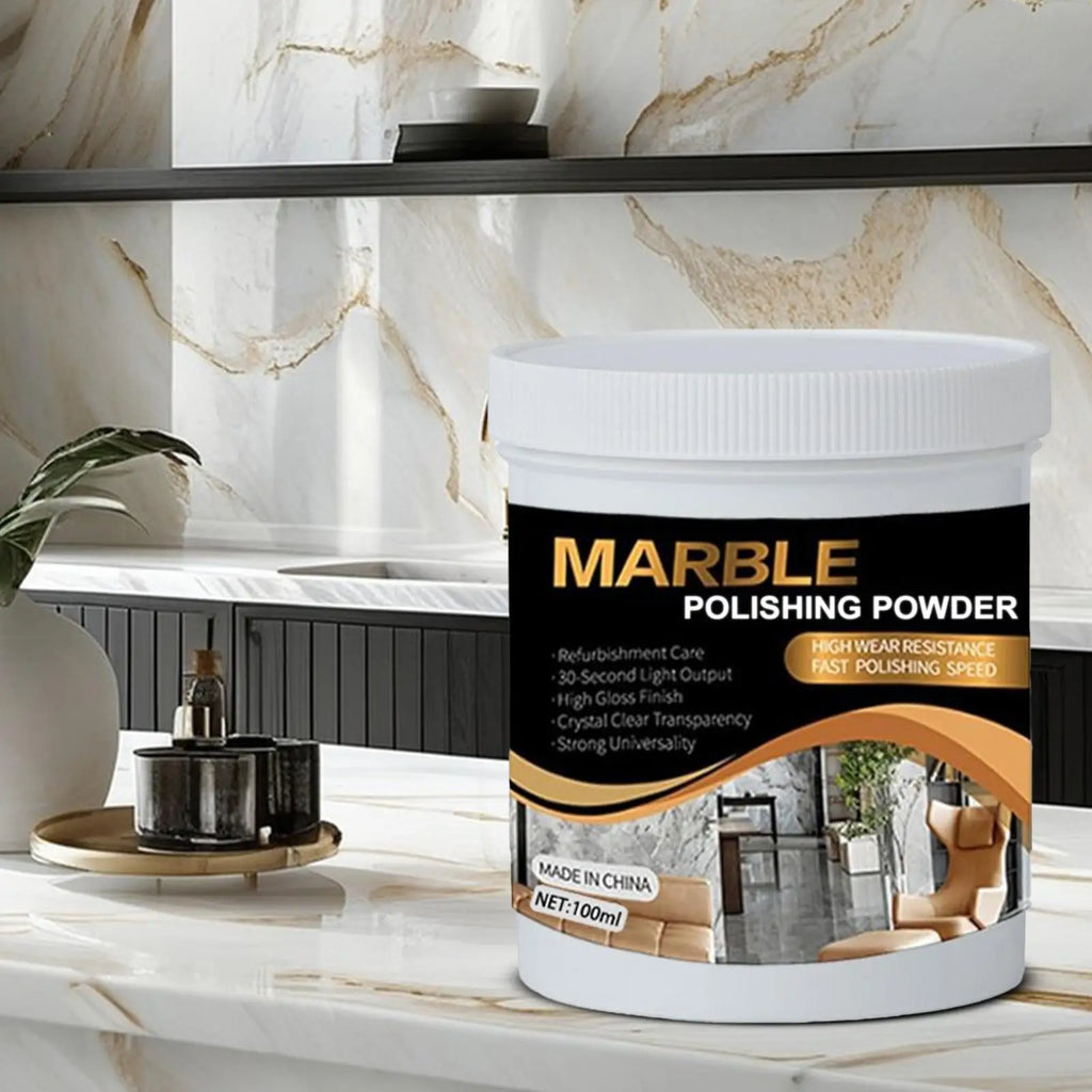 Granite Polishs 100ml Stone CountertopPolish Marble Cleaner Deep Cleaning Restorer Polishing Supplies For Porcelain Shower Sink Qme