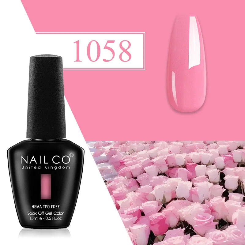NAILCO Plum Gel Nail Polish Matte Coat Autumn Winter Semi Permanent
