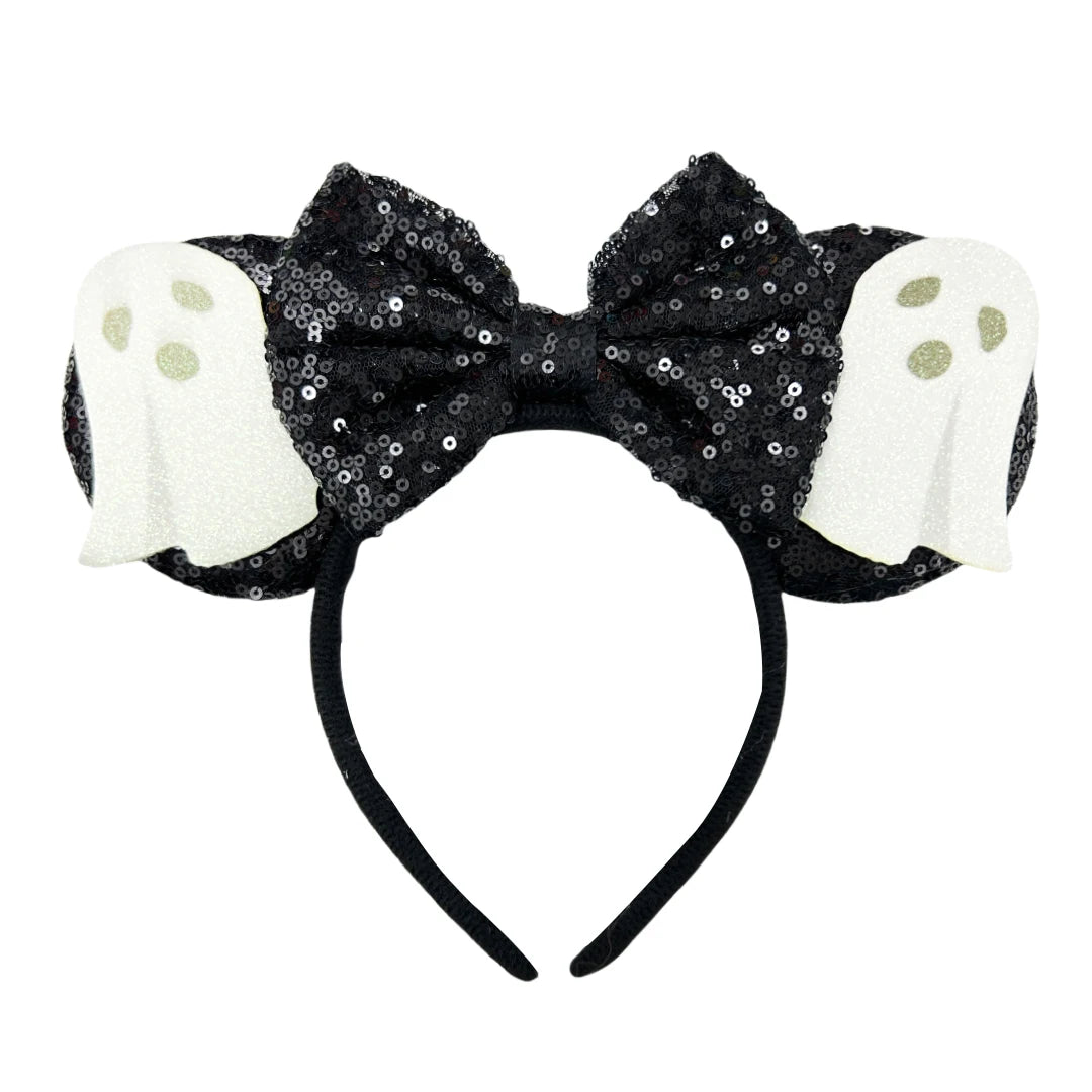 New skull Mickey Halloween Ghost Bat Skeleton Headband for Girls Women Cosplay Hairbands Mouse Ears Headbands Hair Accessorie Qme Headband 6