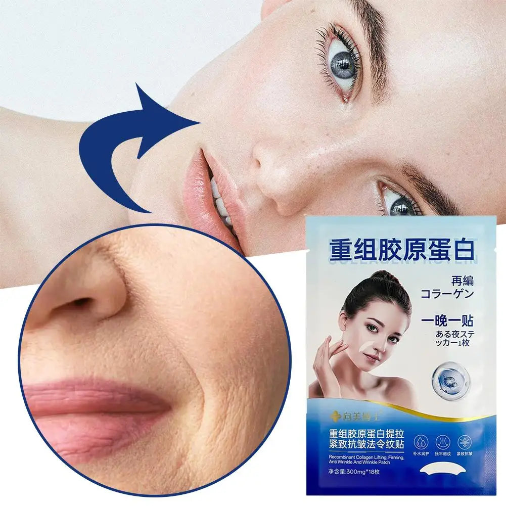 New Facial Patches Alcohol-Free with Niacinamide Collagen Aloe Vera for Brow-Line Wrinkles Suitable for All Skin Types Care I9D7 Qme