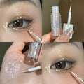 Sparkling Pink Sequins Liquid Eyeshadow Pigmented Shimmer Eye Liner Pointed Pen Loose Glitter Glue For Eye Crystals Makeup Tool Qme 05