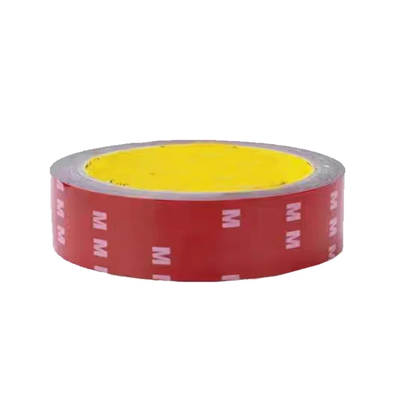 Strong Double Sided Adhesive Tape With High Viscosity For Automotive Use High Temperature Resistant Fixed Adhesive Patch Qme red 20mm
