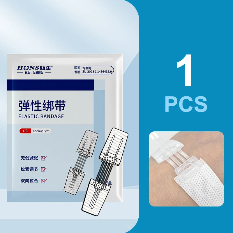 Zipper Tie Wound Closure Patch Hemostatic Fast Without Suture Outdoor Qme white 1 deduction