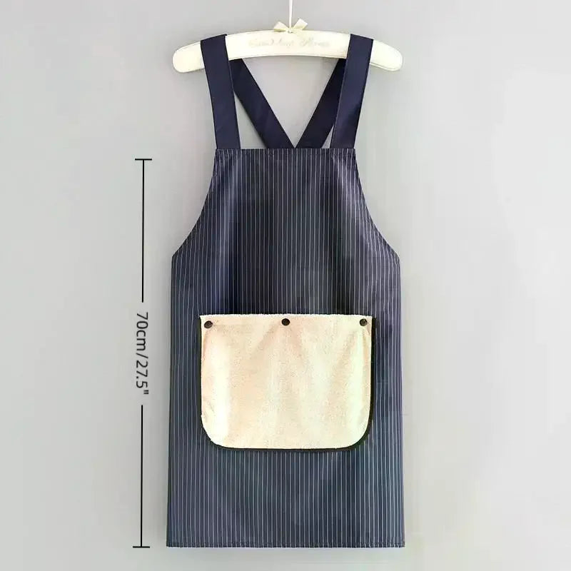 Kitchen Household Cooking Apron Men Women Oil-Proof Waterproof Adult Waist Fashion Coffee Overalls Apron Kitchen Accessories Qme