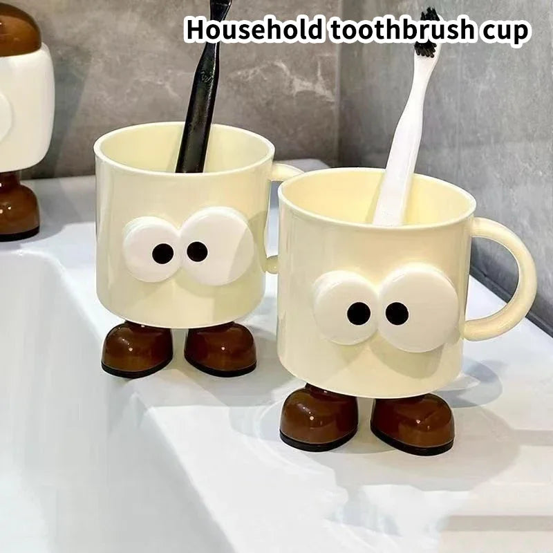 1 Piece Of Mouthwash Cup Household Toothbrush Cup Couple Girl Toothbrush Cup Cute Cartoon Wash Cup Anti-fall Qme Default Title