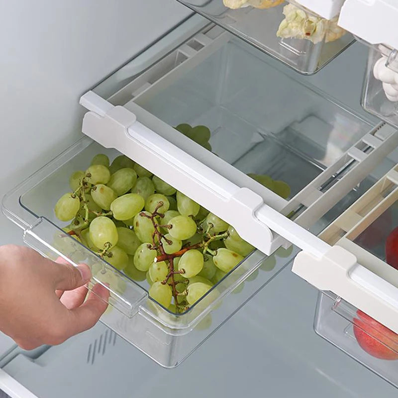 Refrigerator Drawer Kitchen Storage Box Fruit Vegetable Preservation Qme