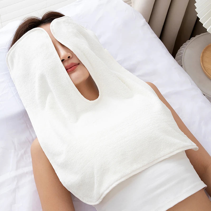Coral Fleece U-shaped Towel Absorbent Waterproof Pad Beauty Salon Use Qme