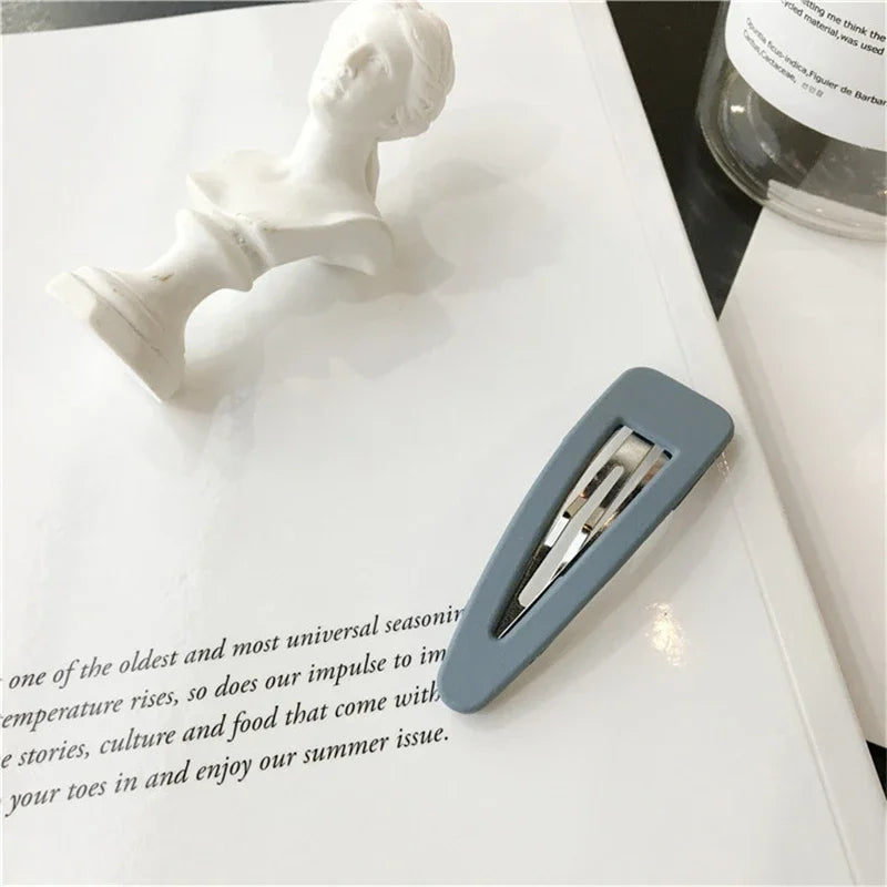 2Pcs/Set Cute Candy Colors Dripping Hairpins BB Clip Girls Children Hair Pin Barrette Accessories Women Kids Hairgrip Headdress Qme S15Gray 2Pcs