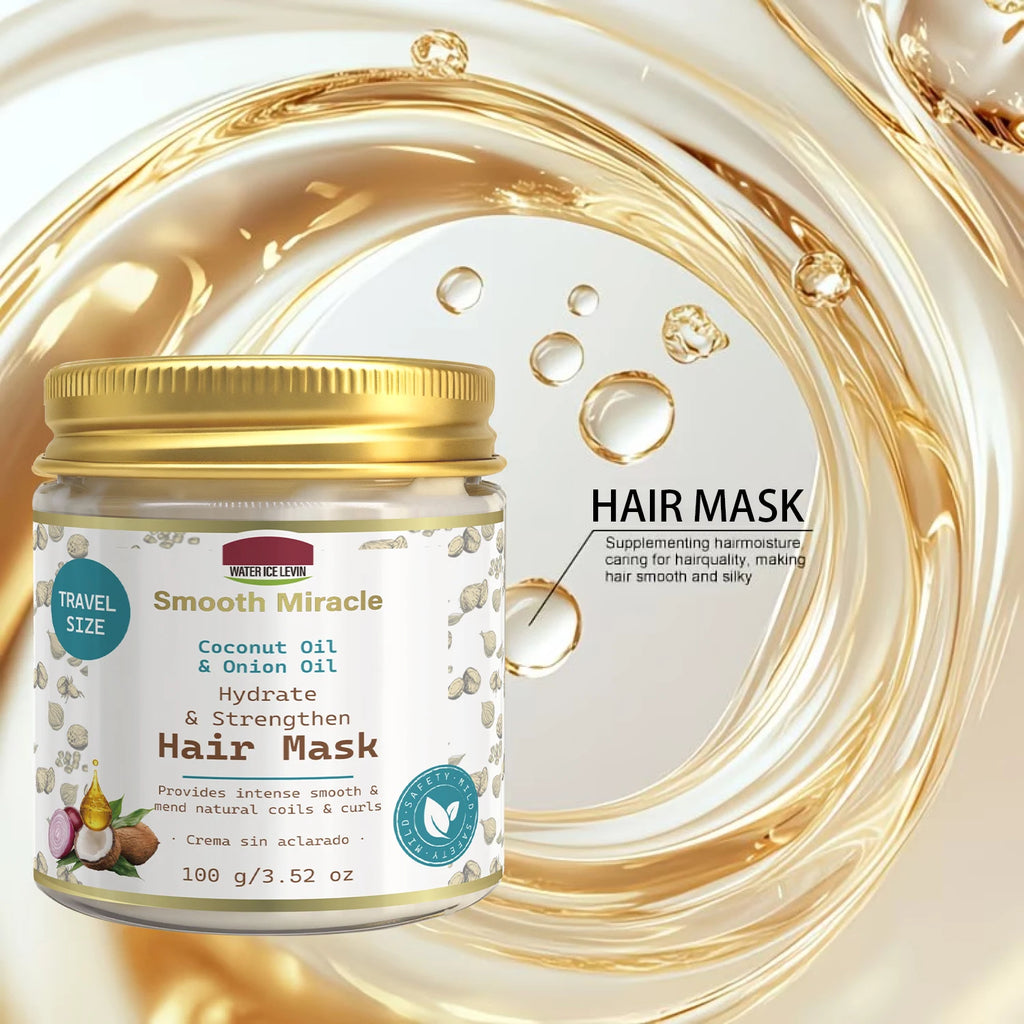 Coconut & Onion Oil Hair Mask - Hydrating & Strengthening Treatment for Smooth, Healthy Curls Qme