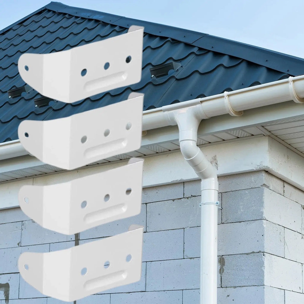 Downspout Bracket Gutter Mount Clamp Holders House Wall Home Outdoor Qme