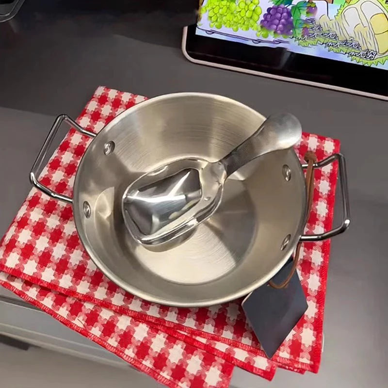 Korean Cuisine Bowl Durable Stainless Steel Rice Wine Bowls Household Qme
