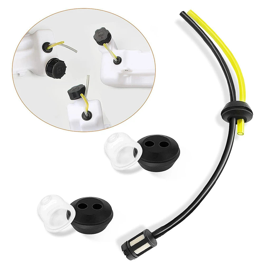 3 Pcs Fuel Hoses With Fuel Filter And Gasket Fuel Pipe Grass Trimmer Fuel Line Fuel Filter Kit Mower Fuel Line Set Qme