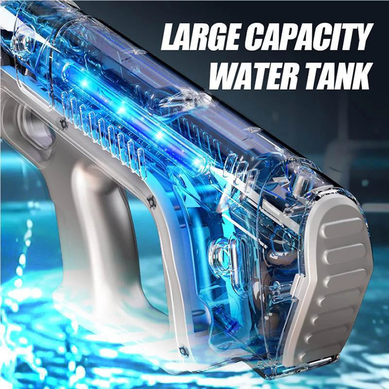 Children's Fully Automatic Water Storage Gun Large Capacity Electric Water Absorbing Toy Gun Summer Outdoor Water Toy Gift Qme