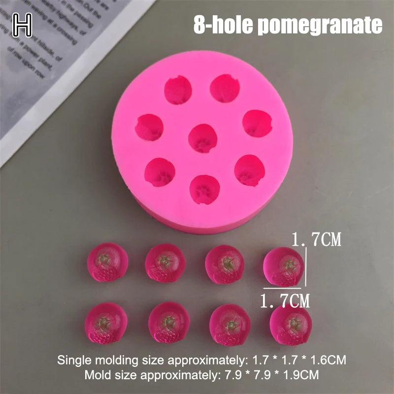 Silicone Fruit Molds Cake Decorating 3D Chocolate Fondant Decorative Qme H