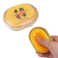 PU Cheese Bread Squishy Slow Rebound Squeeze Toy Ultra-soft Sensory Qme with stcker