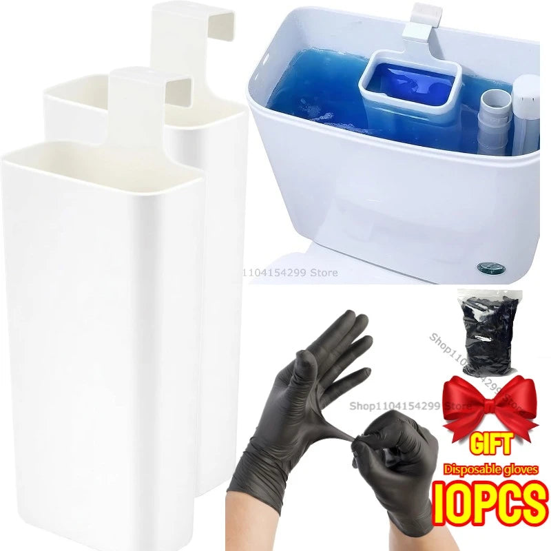 Toilet Bowl Cleaner Buffer Box | Hanging Slow-Release Dispenser for Toilet Tanks (Cleaner Not Included) - Extends Cleaning Time Qme style 2