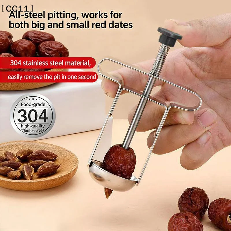 Stainless Steel Jujube Pit Remover Household Hawthorn Core Extractor Qme