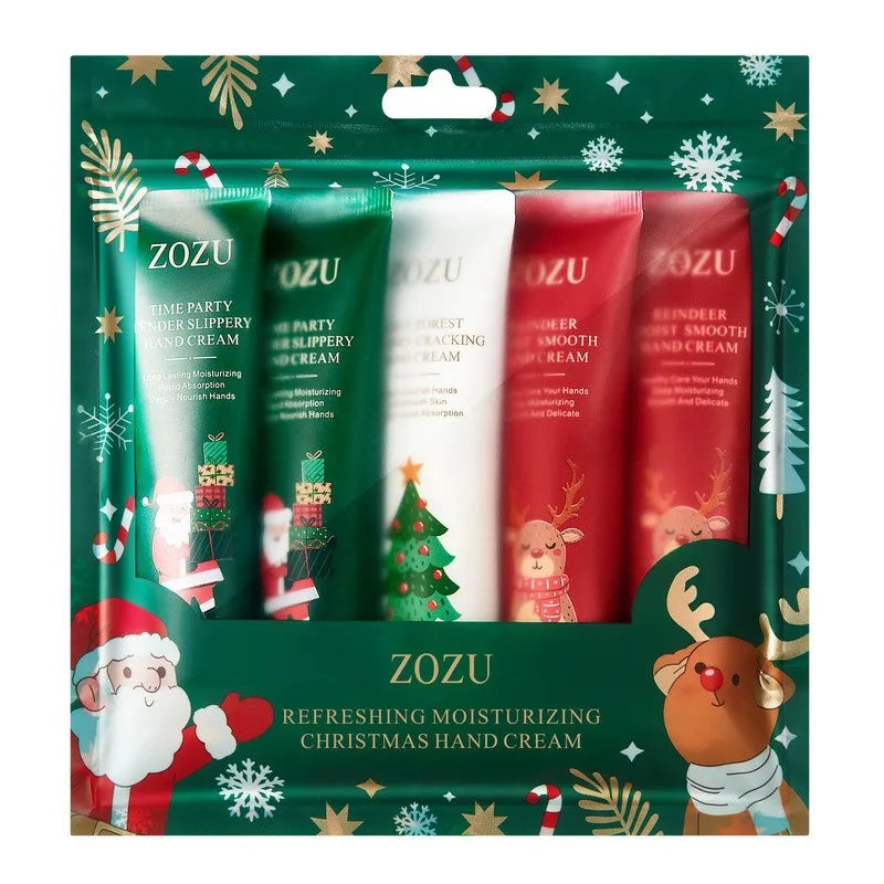 Christmas 5 Box Hand Cream Texture Travel Durable Moisturizer- Wome Qme