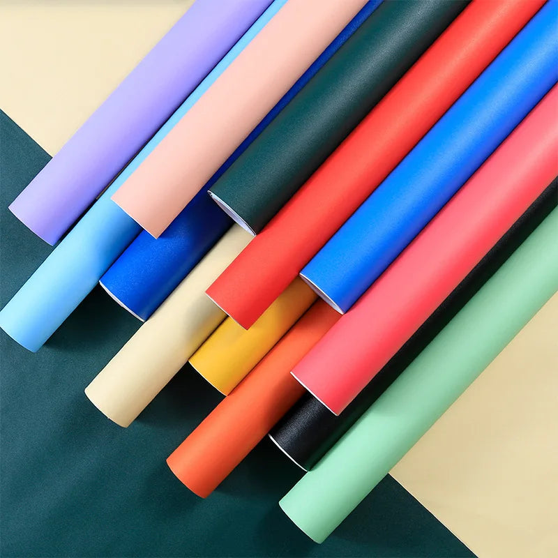 Solid Vinyl Self Adhesive Contact Paper Peel Stick Wallpaper Wall Qme