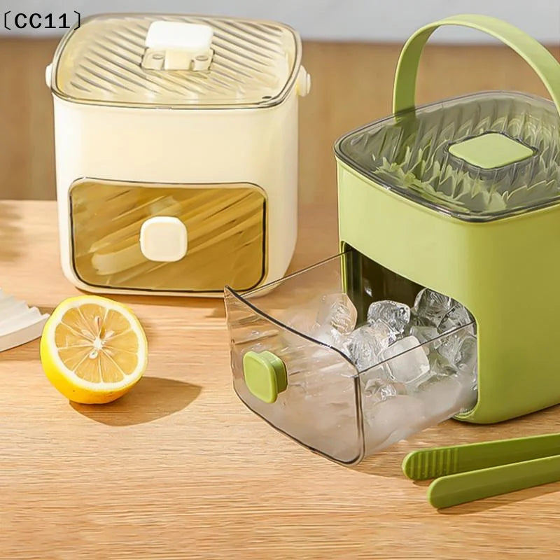 48 Grid Ice Cube Mold Double Layer Reusable Refrigerator Maker Qme