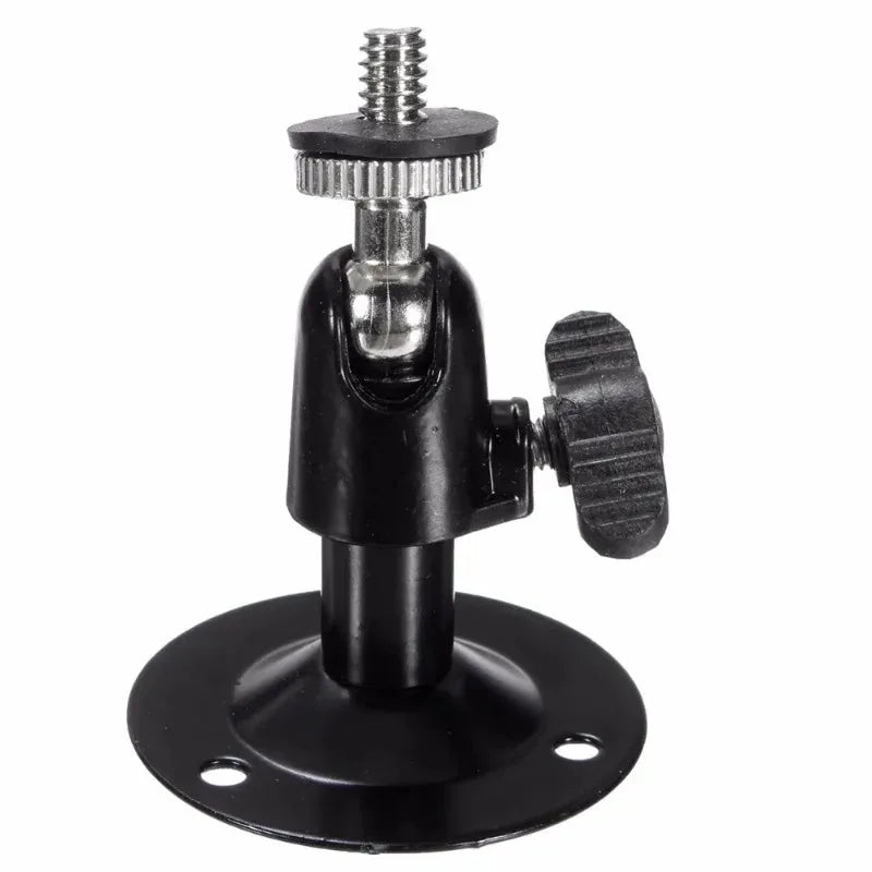 4pcs Wall Mount Bracket Metal Holder Secure Rotary CCTV Camera Stand for Security Surveillance Camera Installation Qme