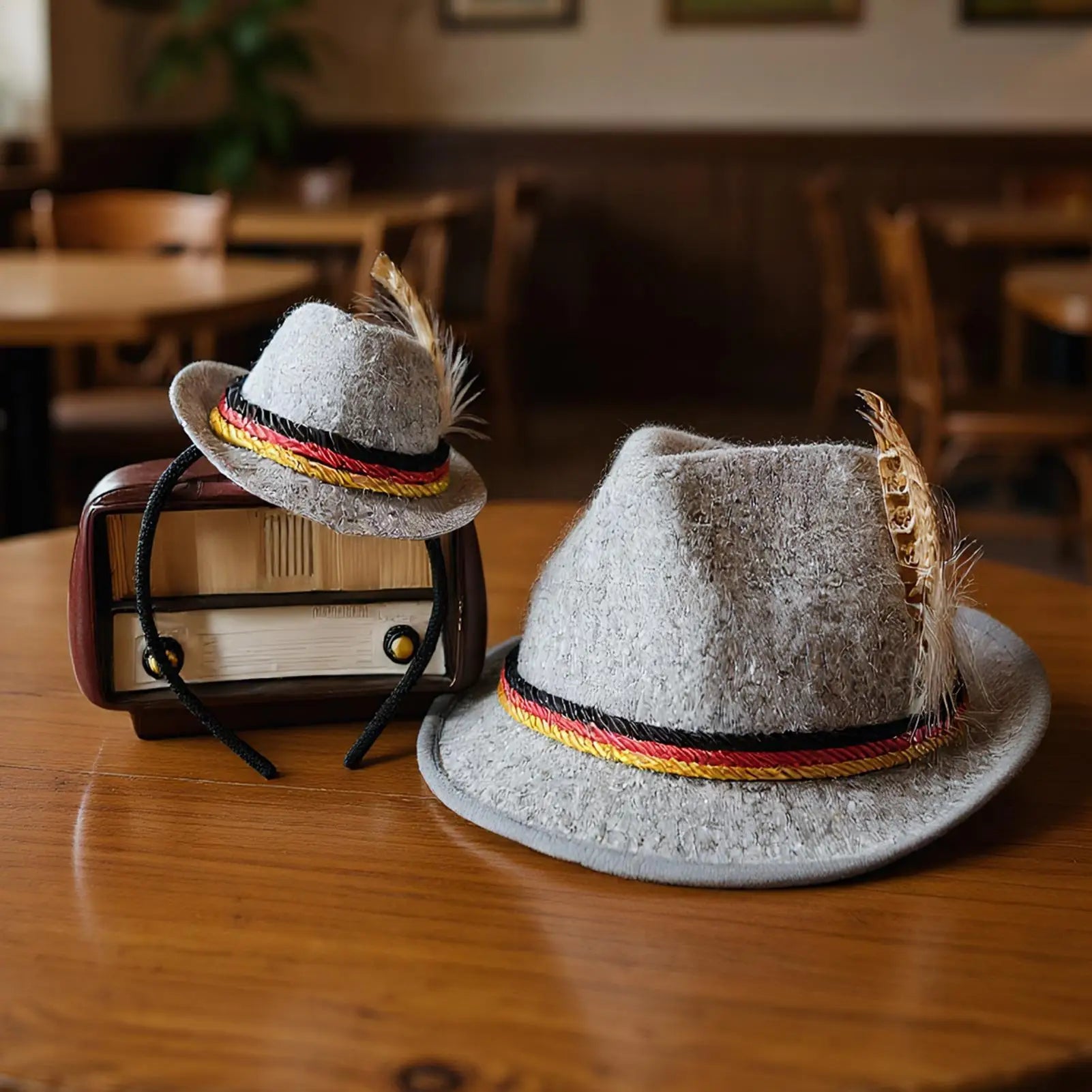 Oktoberfest Headband Beer Festival Head Felt Retro Decoration Qme